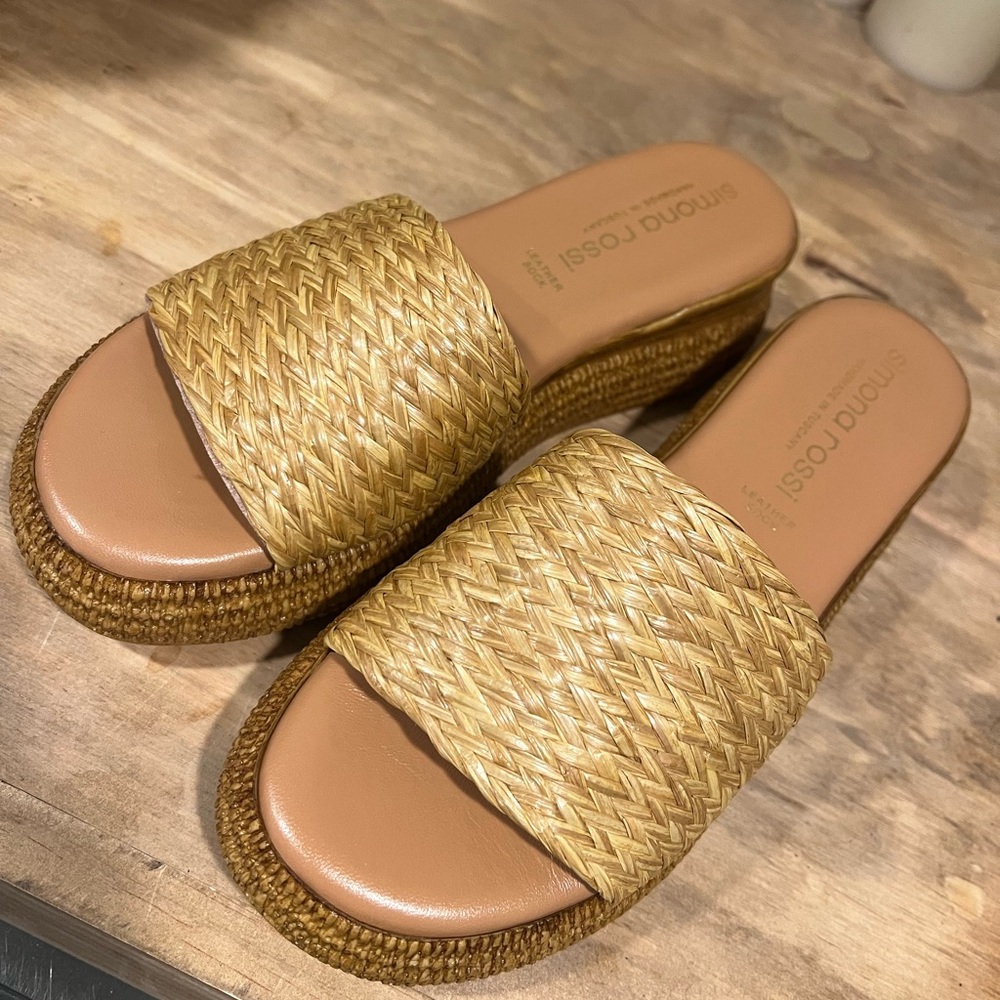 Simone Rocha Women's Beige Espadrille Slides